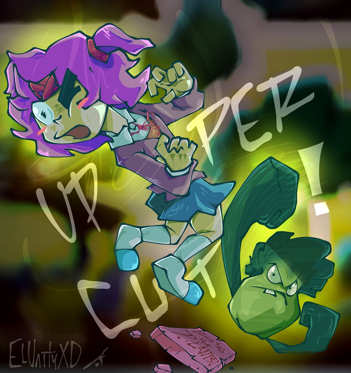 ElUnityXD's tweet image. UPPERCUT! 🥊🤯

#DDLC X #PvZ2 

#ddlcfanart #pvzfanart