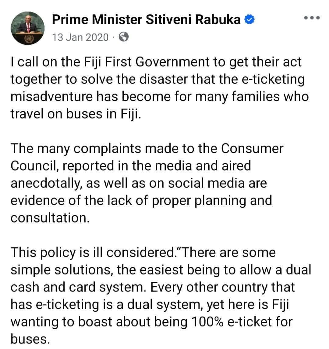 What she said....

<a href="/slrabuka/">Prime Minister Sitiveni Rabuka</a> <a href="/FijiGovernment/">Fiji Government</a>