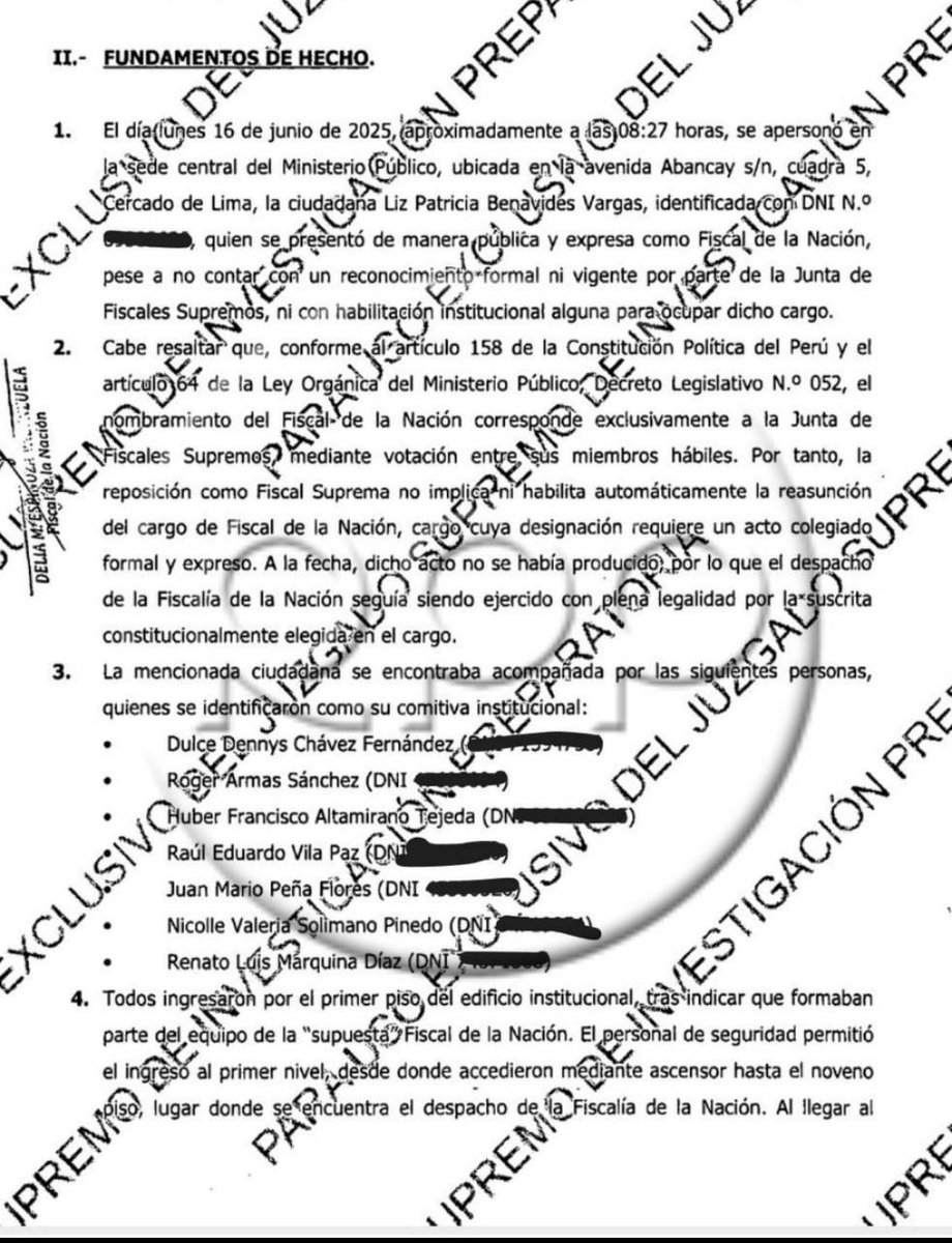 Carlos Villarreal (@kikesitovh) on Twitter photo #OJO Está es la denuncia presentada por la Fiscal de la Nación Delia Espinoza contra Patricia Benavides y todos los que la acompañaron en su ingreso al Ministerio Público el último lunes, entre ellos uno de sus abogados, Juan Peña #OJO Está es la denuncia presentada por la Fiscal de la Nación Delia Espinoza contra Patricia Benavides y todos los que la acompañaron en su ingreso al Ministerio Público el último lunes, entre ellos uno de sus abogados, Juan Peña