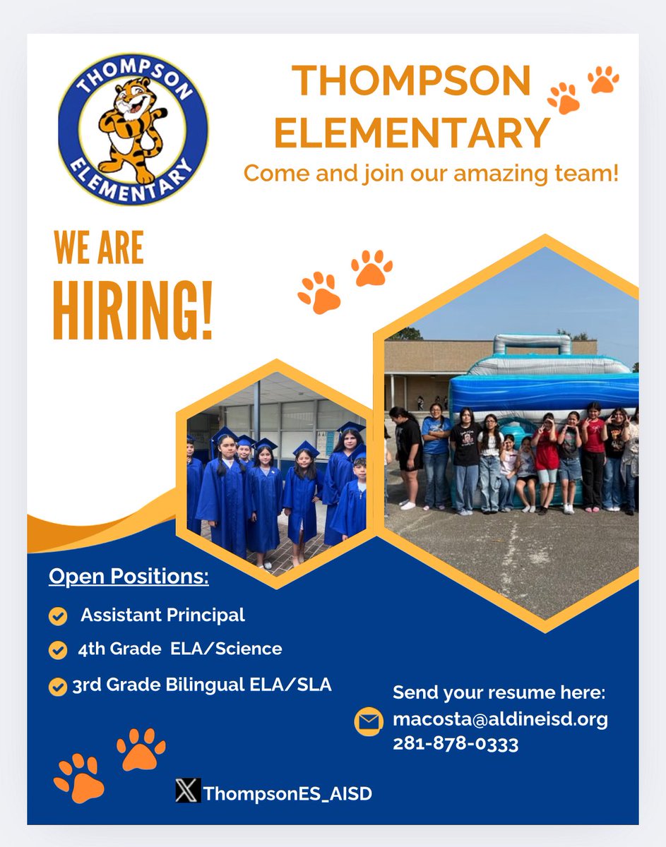 ThompsonES_AISD (@thompson_aldine) on Twitter photo Ignite Impact. Elevate excellence. Join our thriving community! <a href="/miriAC1014/">M. Acosta, M. Ed.</a> Contact us today. <a href="/maty_orozco/">Dr. Matilda “Maty” Orozco</a> <a href="/AldineISD/">Aldine ISD</a> Ignite Impact. Elevate excellence. Join our thriving community! <a href="/miriAC1014/">M. Acosta, M. Ed.</a> Contact us today. <a href="/maty_orozco/">Dr. Matilda “Maty” Orozco</a> <a href="/AldineISD/">Aldine ISD</a>