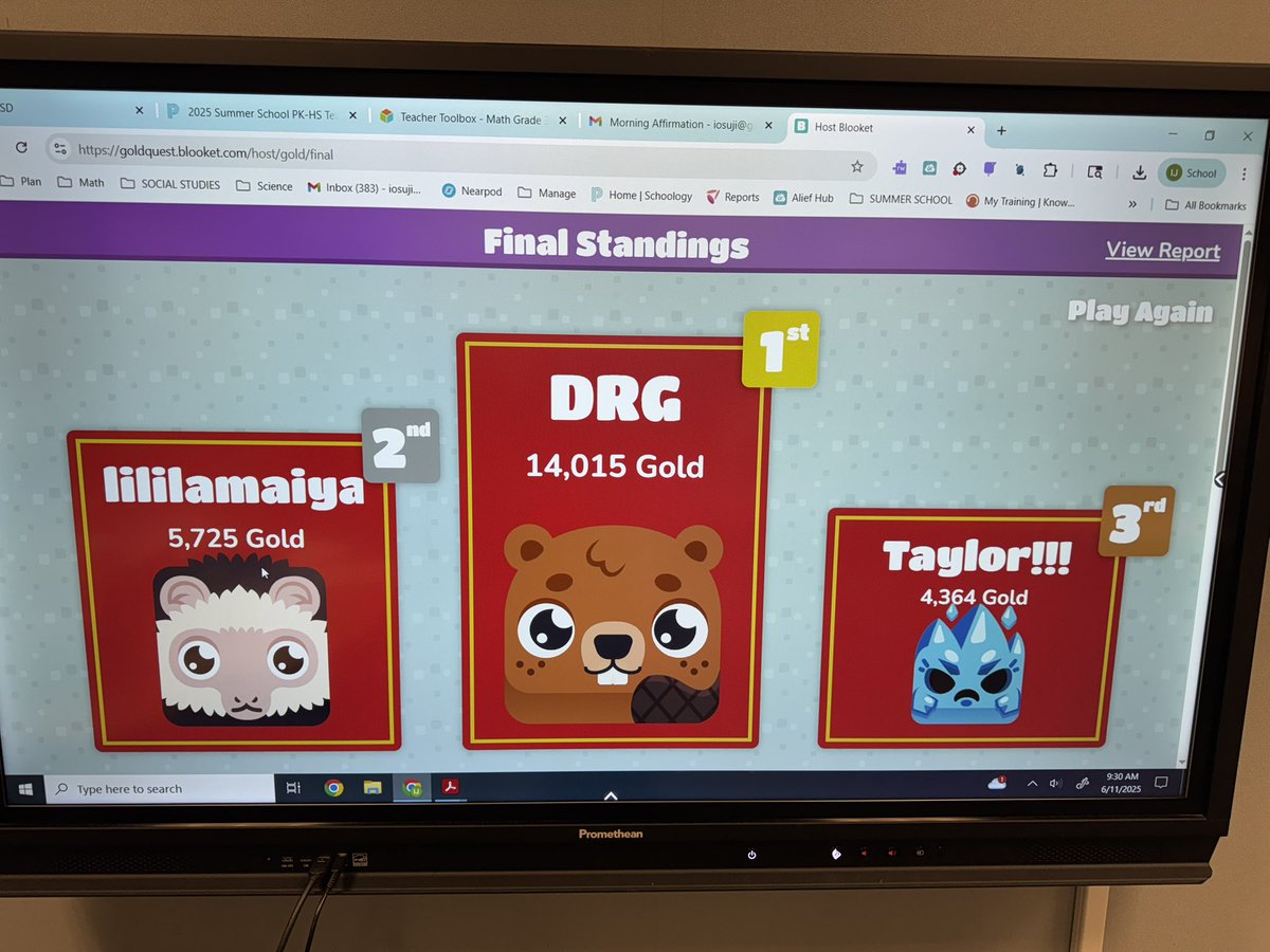 Dr. Jacqueline Garner (@jgarneredd) on Twitter photo Gotta love the kids!!!! I walked into a classroom and they were playing Blooket!! A student said, “Look Dr. G, I was you and I won Blooket!!!🤣 <a href="/JShayFranklin/">J. Shelagh Franklin</a> #ridethelearningwave #SSGroup4 Gotta love the kids!!!! I walked into a classroom and they were playing Blooket!! A student said, “Look Dr. G, I was you and I won Blooket!!!🤣 <a href="/JShayFranklin/">J. Shelagh Franklin</a> #ridethelearningwave #SSGroup4