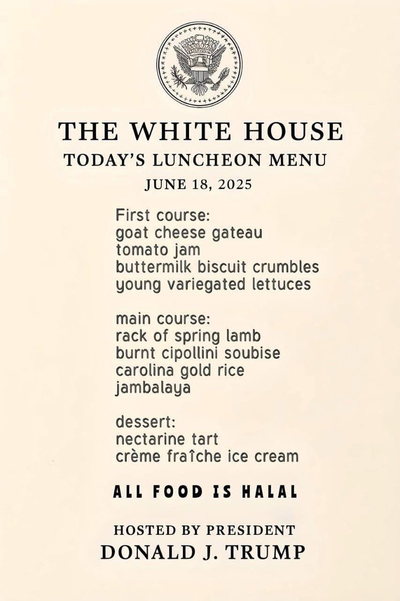 ٹرمپو نے کھانا کھلایا دکھ سکھ پھولا ، فیلڈ مارشل نے بھی پھکا کھانا کھا کے پھکی جیئ تسلی دے دی کہ بھائ صاحب  آپ اپنا قبلہ درست کریں یہاں اب کربلا اور یزید کا معاملہ بن چکا ہے 🇺🇸🇵🇰