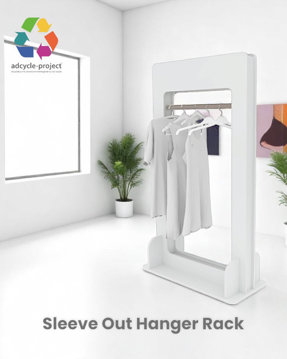 adcycleproject's tweet photo. デザインの力で差をつける！Sleeveout Hanger Rack
同じ什器でも、Sleeveout Hanger Rackなら素材やグラフィックで個性を演出。adcycle-projectが提供する、空間を彩る新たな選択肢です。 

#SleeveOutHangerRack
#Reboard
#adcycleproject
#アドサイクルプロジェクト
#POPUPSTORE https://t.co/qKp1vhC2lM