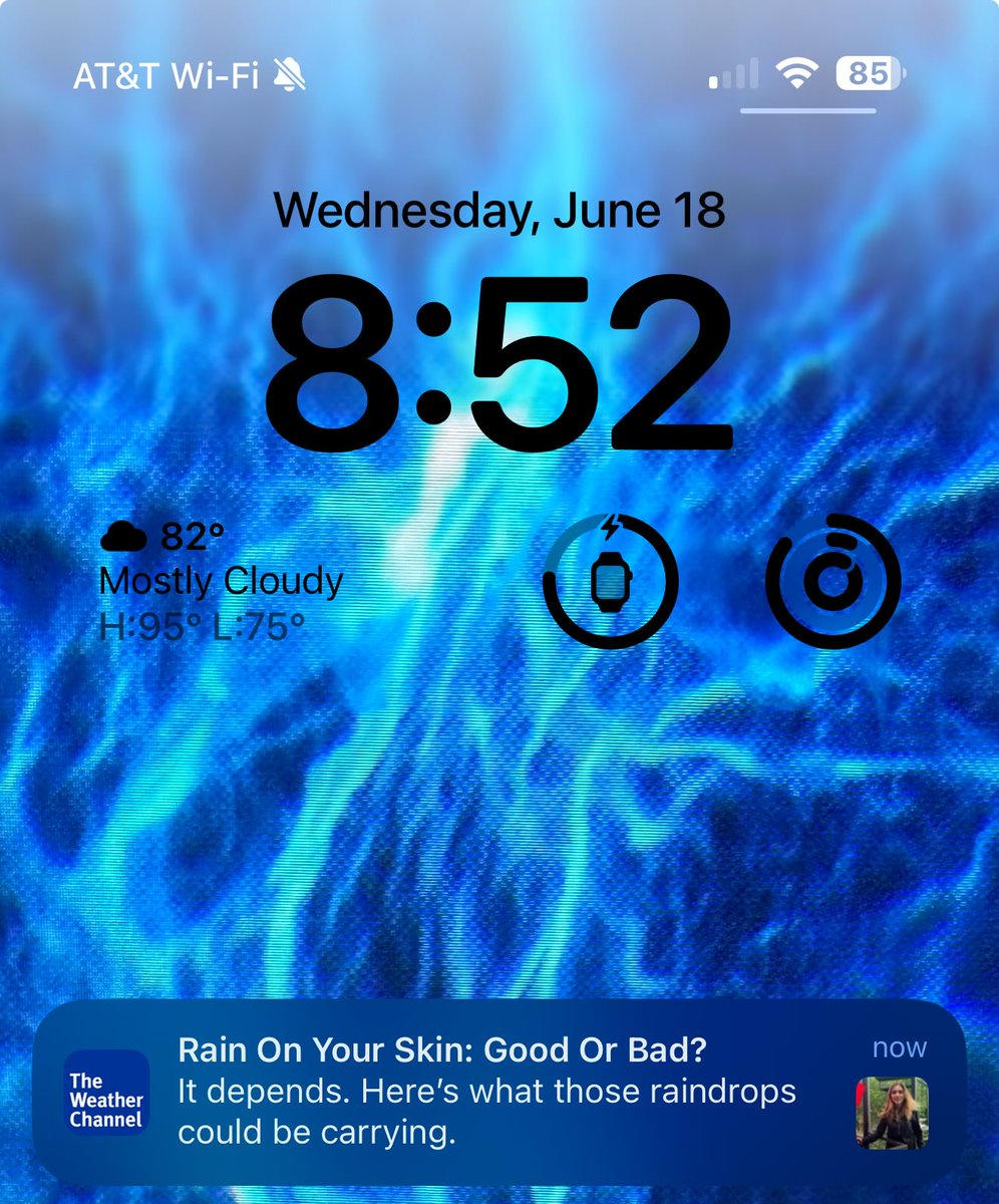 Deep thoughts by the weather channel I guess?
