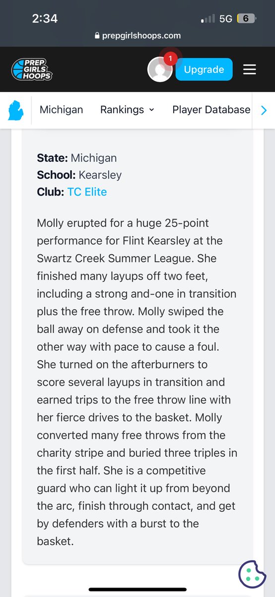 Thanks <a href="/CoachEvanBell/">Evan Bell</a> for the recognition in the Clarkston game! Great start to summer school ball! Go hornets! <a href="/TCEliteAAU/">TC Elite</a> <a href="/PGHMichigan/">Prep Girls Hoops Michigan</a>
