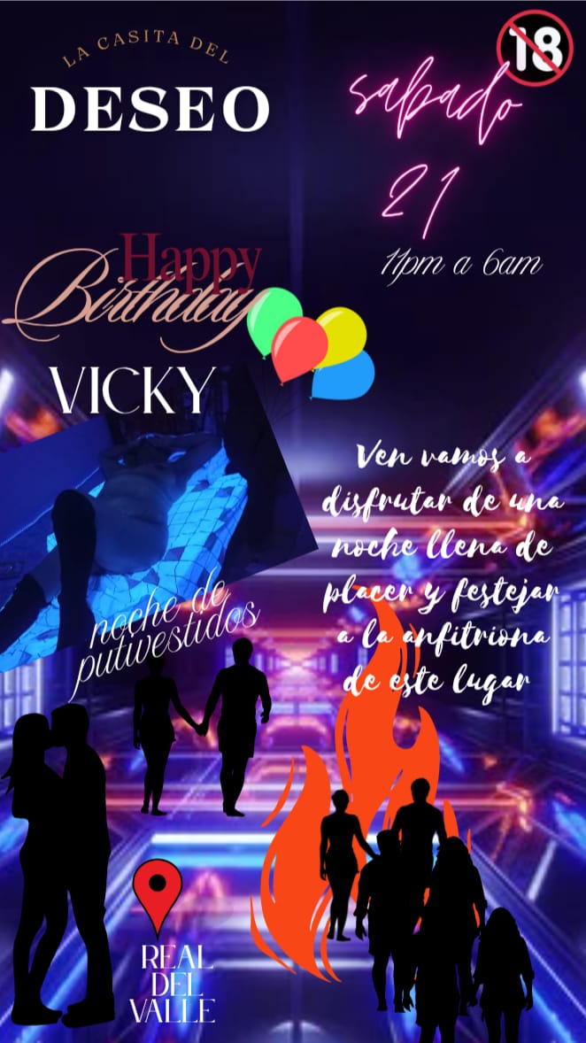 Ya todo listo para festejar al amor de mi vida a mi compañera de locuras en este hermoso mumdo del SW sábado 21 en #lacasitadeldeseo estamos en real del valle ya varias parejitas confirmadas singles cupo limitado info al md ven a acompañarnos al festejo de #vick