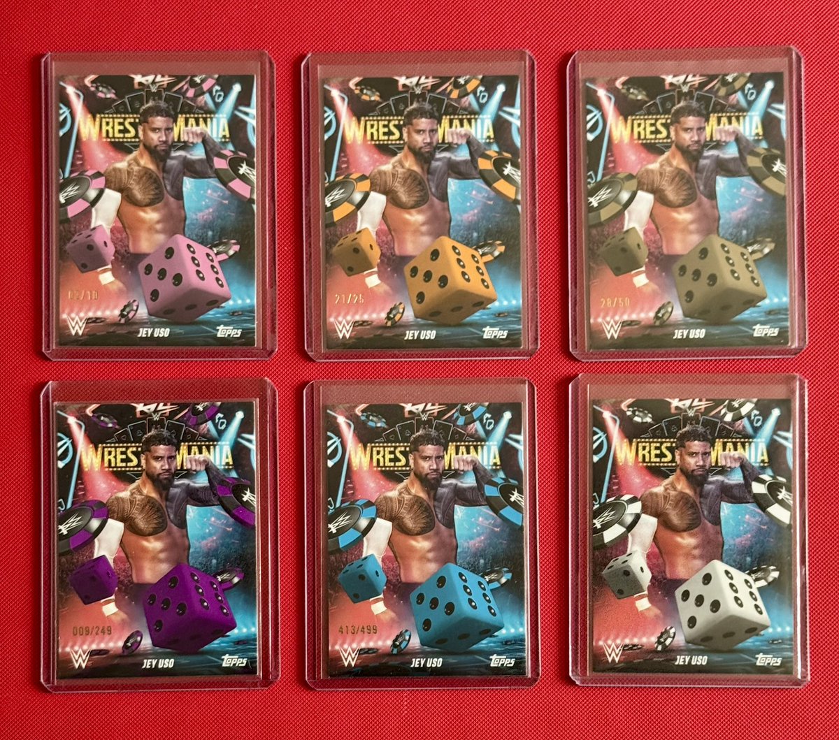 MH Mock (@mockinyou) on Twitter photo It's a fool's errand to chase a 1/1, let alone a 1/1 that's from a set that was given away for free at an event but if anyone has any leads on the red 1/1 of this Jey from WrestleMania I'd appreciate it <a href="/CardPurchaser/">Card Purchaser</a> It's a fool's errand to chase a 1/1, let alone a 1/1 that's from a set that was given away for free at an event but if anyone has any leads on the red 1/1 of this Jey from WrestleMania I'd appreciate it <a href="/CardPurchaser/">Card Purchaser</a>