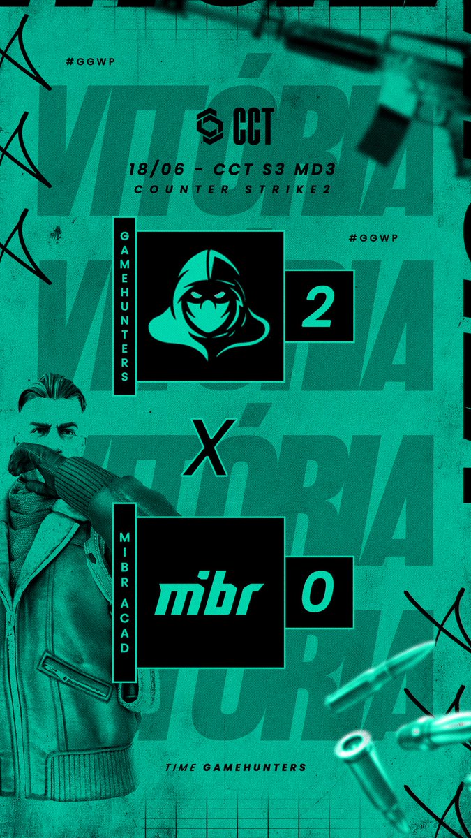 GameHunters (@gamehunterscs2) on Twitter photo Ótima vitoria sobre <a href="/MIBR/">MADE IN BRAZIL.</a> AC por 2-0 no CCT e com isso estamos 2-1 no formato suíço!
#LetsHunt Ótima vitoria sobre <a href="/MIBR/">MADE IN BRAZIL.</a> AC por 2-0 no CCT e com isso estamos 2-1 no formato suíço!
#LetsHunt