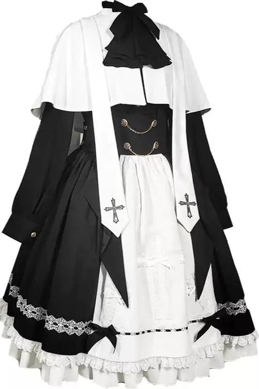 Belchic7's tweet photo. 🖤⛪ 祈りを捧ぐ漆黒のシスターゴシックドレス ⛪🖤 https://t.co/rKVEmfk2sL