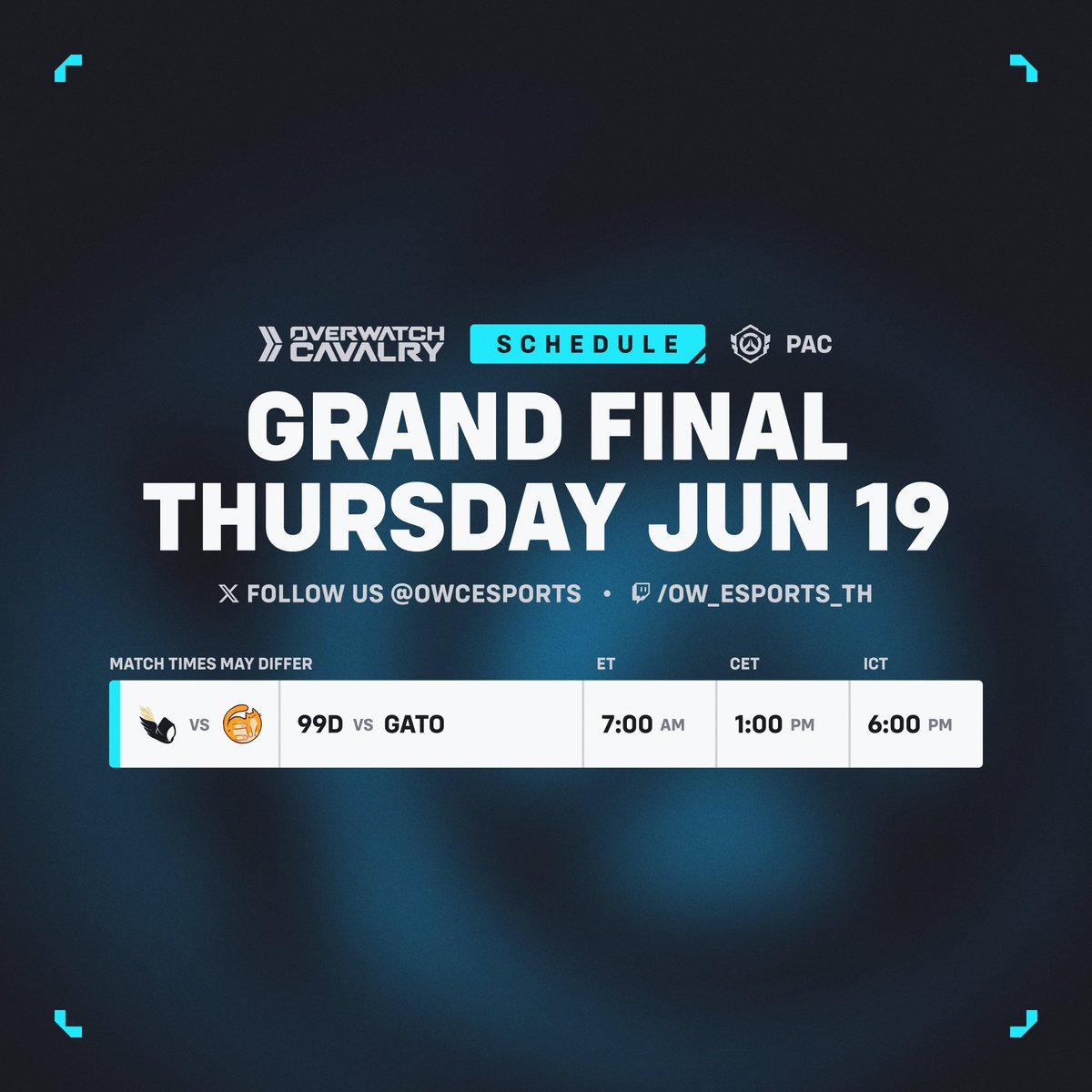 🌠 #OWCS PAC Stage 2 • Grand Final

📺 Now live on Twitch and SOOP:
🟣🇹🇭 twitch.tv/ow_esports_th
🟢🇹🇭 sooplive.com/wdgglobal