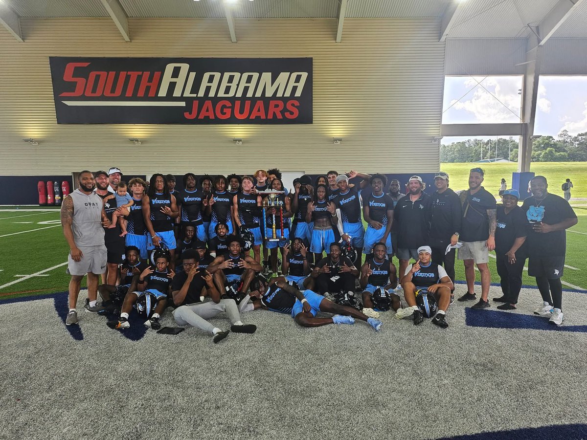 c_head15's tweet image. 7v7 Champs Today at South Alabama
#AGTG @SouthAlabamaFB