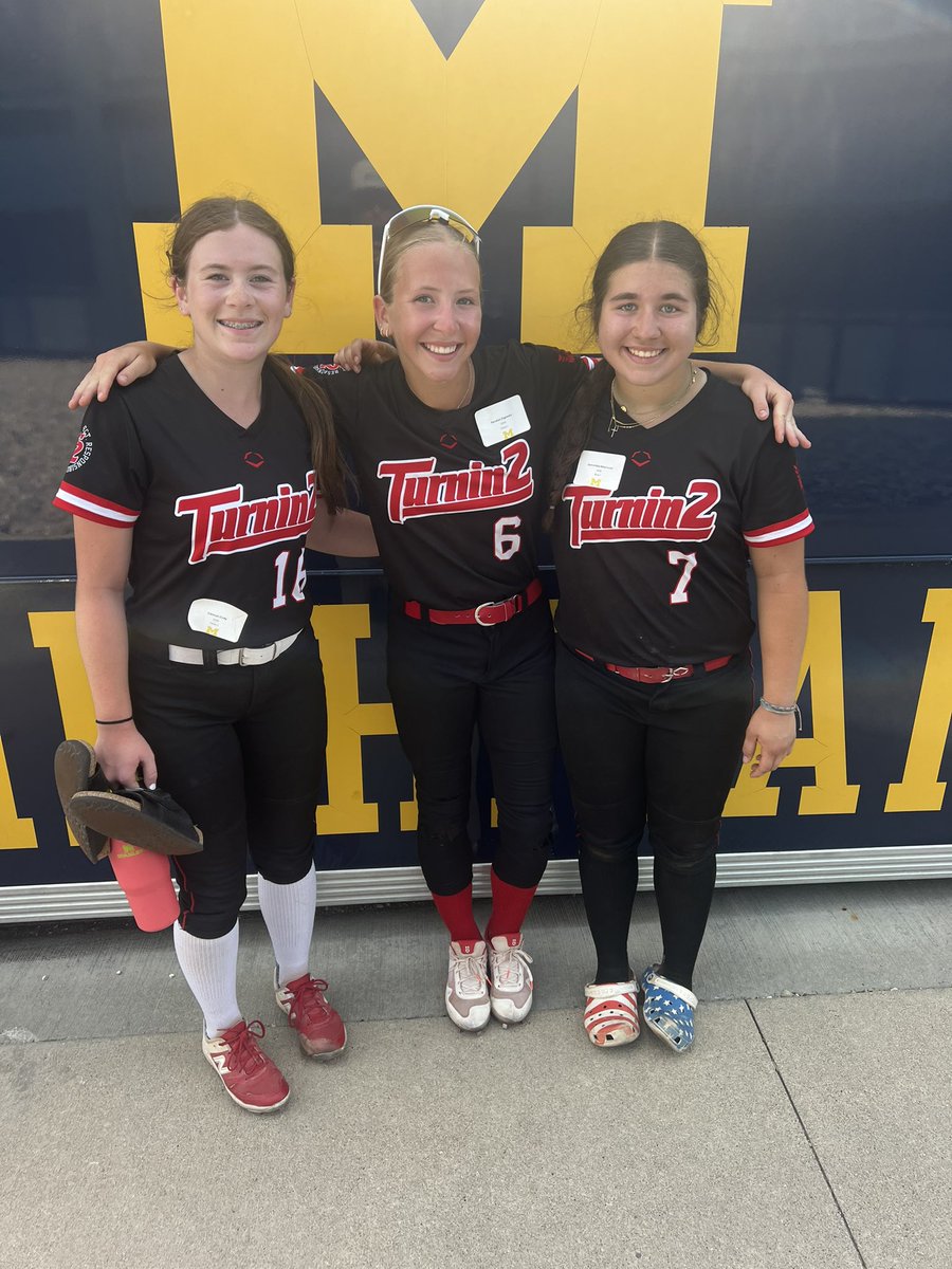 Sam Nikolovski (@sam_nikolovski) on Twitter photo Had a great time at the University of Michigan softball camp this week! Learned a lot, met some amazing athletes, and left even more motivated 💪🥎 Thank you <a href="/umichsoftball/">Michigan Softball</a> <a href="/BonnieTholl/">Bonnie Tholl</a> <a href="/chiddy3/">Amanda Chidester, OLY</a> <a href="/CoachBrundage/">Jennifer Brundage, OLY</a> and the whole staff! #GoBlue
<a href="/T2EastJulien/">Turnin2-East Julien 2029</a> <a href="/Turnin2Softball/">Turnin2 Softball</a> Had a great time at the University of Michigan softball camp this week! Learned a lot, met some amazing athletes, and left even more motivated 💪🥎 Thank you <a href="/umichsoftball/">Michigan Softball</a> <a href="/BonnieTholl/">Bonnie Tholl</a> <a href="/chiddy3/">Amanda Chidester, OLY</a> <a href="/CoachBrundage/">Jennifer Brundage, OLY</a> and the whole staff! #GoBlue
<a href="/T2EastJulien/">Turnin2-East Julien 2029</a> <a href="/Turnin2Softball/">Turnin2 Softball</a>