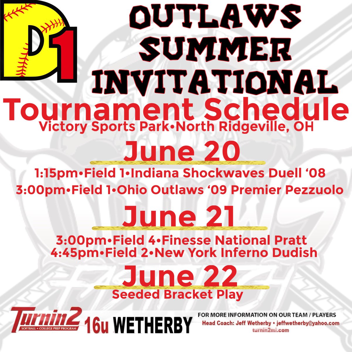 GeorgiaLinzell's tweet image. Looking forward to another weekend in North Ridgeville for the Outlaws Summer Invitational! Hope to see you there!
@Turnin2Softball @Turnin2W @CollegeBDJocks @nniiiss_ @Kenzie_LongT2 @umichsoftball @btholl @canfield_faith @chiddy3 @GVSUSoftball @coachjen_gvsu @CoachA_A_Ron…