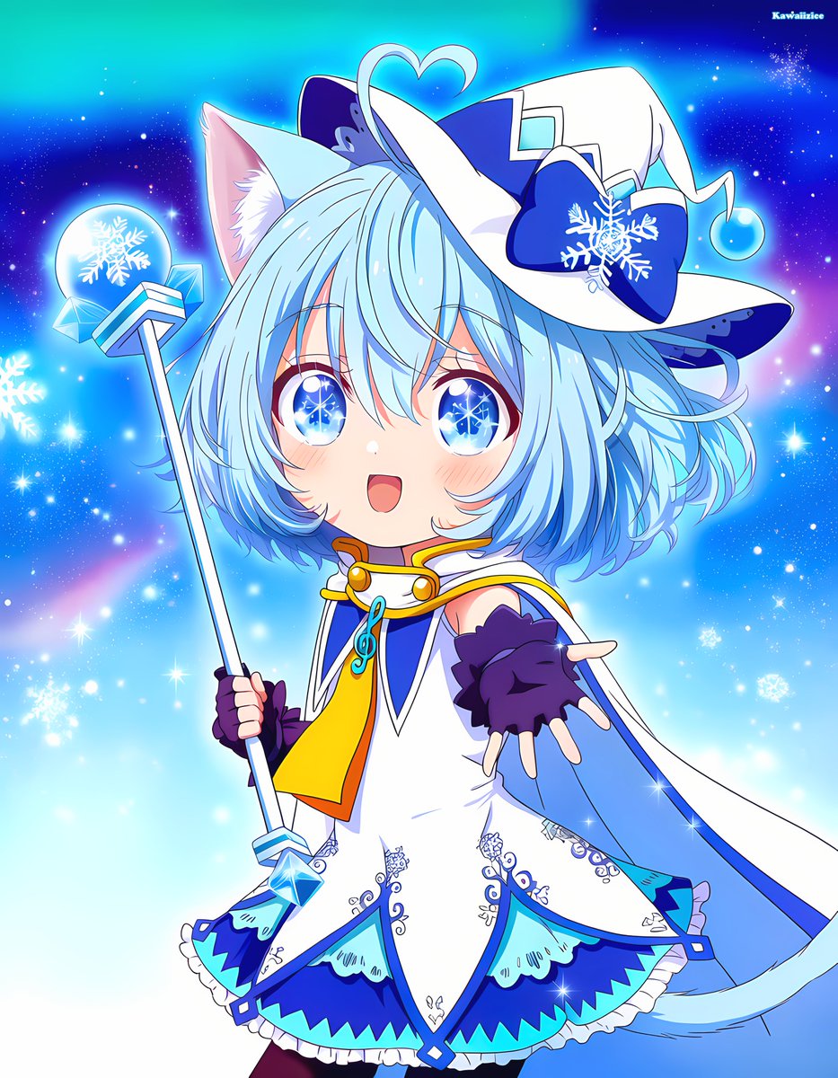 Kawaiizice's tweet photo. Blue ☆ Kawaiizice~ 
Momento cosplay: Snow Miku! ❄️

Sugestão de "Felipe Vulpes"! (e foi super difícil escolher hoje, muitas sugestões incríveis! e então vai ter mais!) 💙
#OC #HatsuneMiku #SnowMiku https://t.co/UxIbJmKu2J