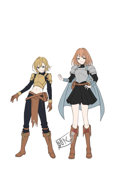 ファンタジーは服難しいよね。 こだわり過ぎても動かしづらいし。