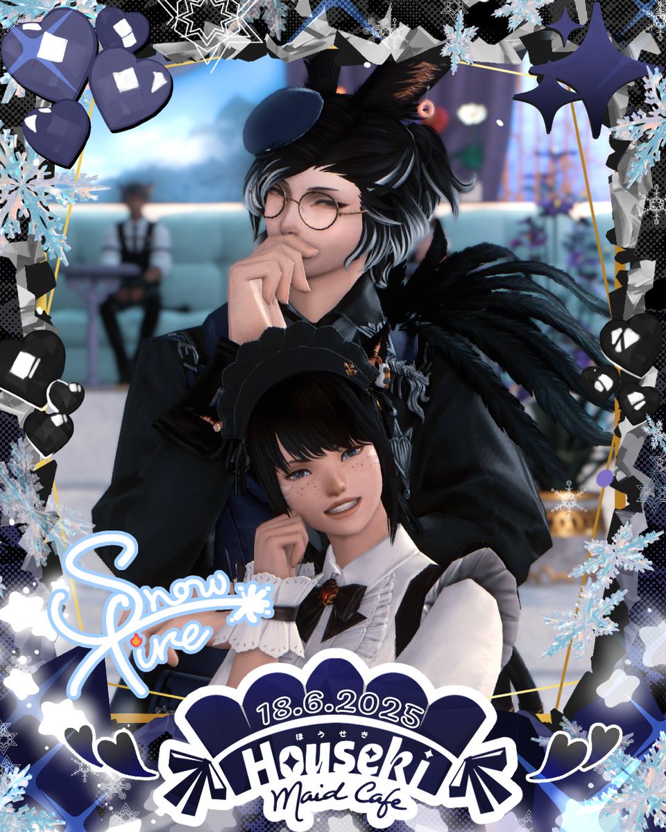 NocturnusXIV's tweet image. I got a couple of cute chekis from some lovely cat girl maids at Houseki's opening last night.
Can't wait to pester the other maids next time~
#housekimaids_ff14
