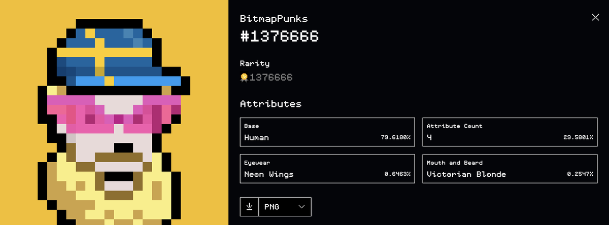 0xAzu666's tweet photo. Found something interesting about $BMP
There are 3 NFTs in @bitmappunksnft that share the same tokenId and rank value.
As shown in the image.
#NFT #BitmapPunks https://t.co/OUYixsPovD