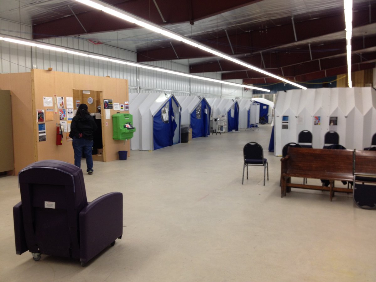 Moosonee Health Centre while located in the former curling club after its own building was fire damaged.