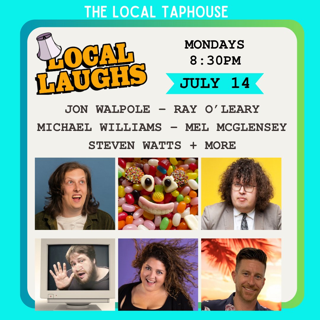 LocalLaughsStK's tweet image. Huzzah! Comedy gold coming your way with Mike McLeish, Nikki Britton, Isaac Compton, The Fake McCoys, Josh Spyro and Lauren Edwards
trybooking.com/BOCLQ