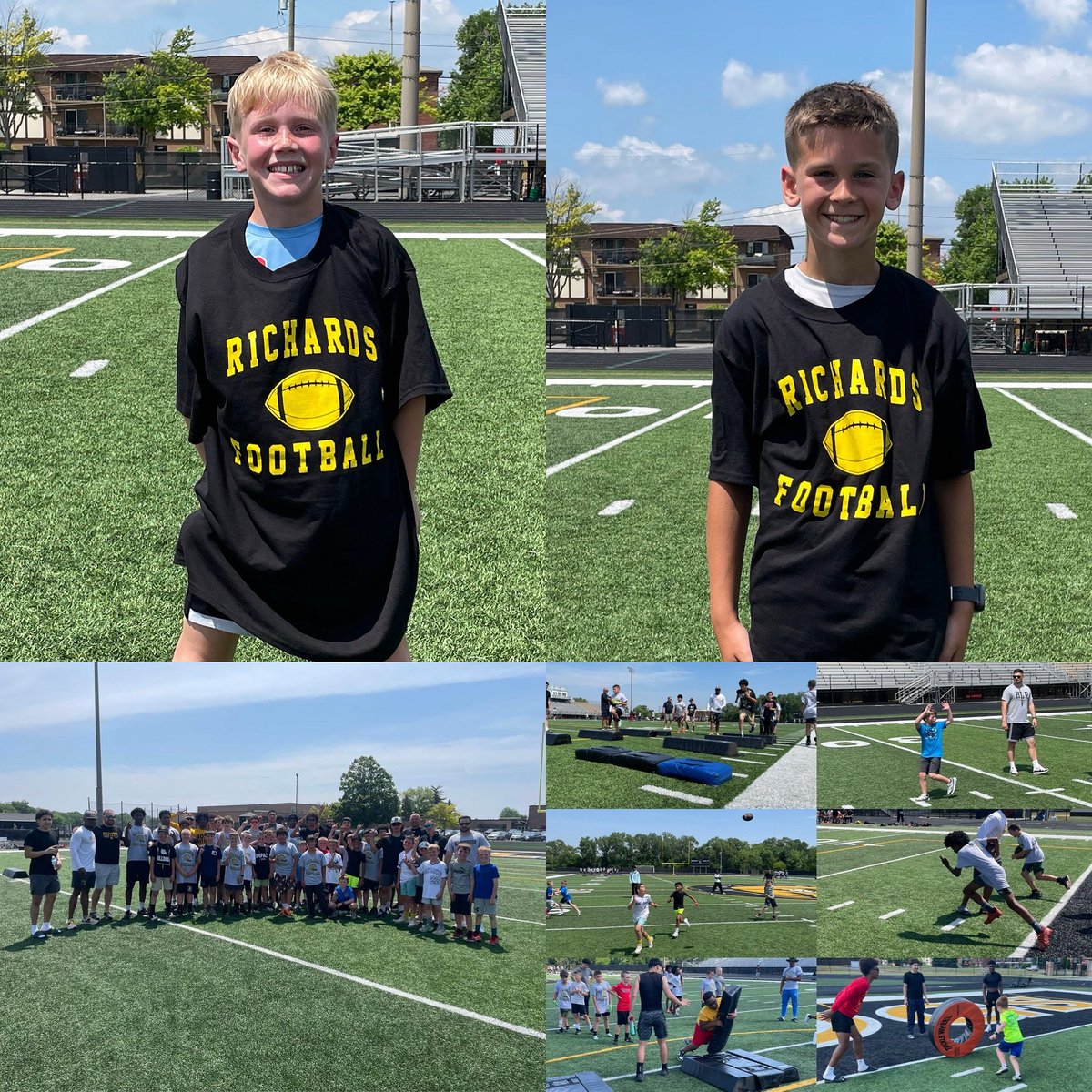 Richards Football (@hlr_football) on Twitter photo Exciting finish to the <a href="/HLR_FOOTBALL/">Richards Football</a> 2025 Summer Youth Camp. All of the campers did an excellent job this week. The campers of the week were Hudson & Joseph. Great job by all our future Bulldogs! #NONEBETTER #BULLDOGTOUGH 🏈🐶🐾 Exciting finish to the <a href="/HLR_FOOTBALL/">Richards Football</a> 2025 Summer Youth Camp. All of the campers did an excellent job this week. The campers of the week were Hudson & Joseph. Great job by all our future Bulldogs! #NONEBETTER #BULLDOGTOUGH 🏈🐶🐾