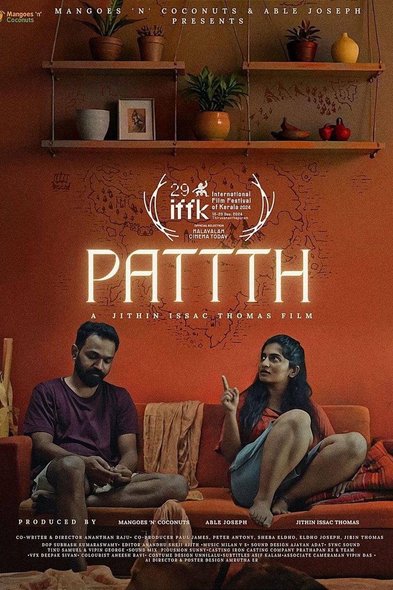 manuthankachy's tweet photo. #Pattth

in their quest to discover the origins of a song, two young people encounter a diverse array of individuals in a society that is exploring a variety of intriguing concepts, tales, and situations

an infinite and perfect mockumentary about religion, caste, beliefs, work https://t.co/zkR0InHkvN