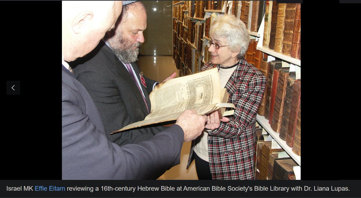 infolibnews's tweet photo. The line Ted Cruz repeated about the Bible saying "Whoever blesses Israel will be blessed, and whoever curses Israel will be cursed" appears to have its origins in an obscure translation of the Old Testament put out by the American Bible Society in 1976.

Note how none of these other translations of the same verse even say the word "Israel."

The right image is straight from the group's own Wikipedia page.