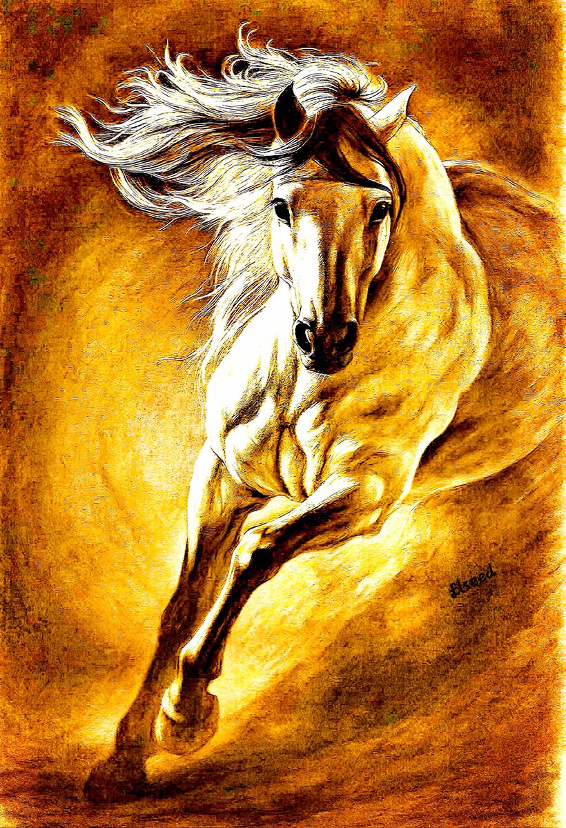 "From horses, we may learn not only about the horse itself but also about animals in general, indeed about ourselves and about life as a whole III.”
Elseedart 
Oils&amp;Acrylics paintingoncanvas.
Size: 69cm x 48cm
@the_seed_art
Looking for a home 🏡