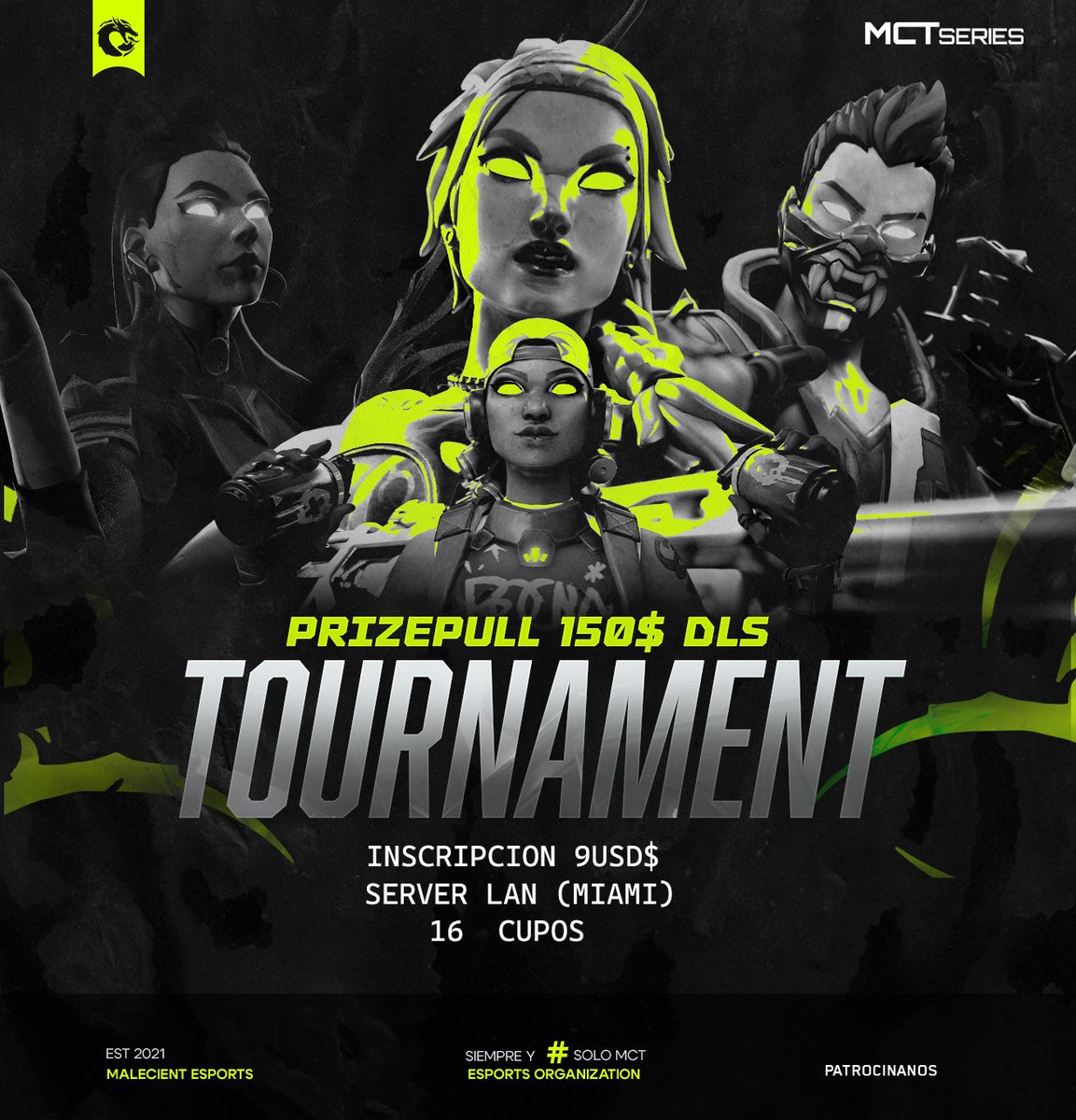 ¡LLEGA LA MCT SERIES! 🐉🚨
Una nueva era competitiva en Valorant LATAM está por comenzar, y tú puedes ser parte de ella.

Malecient Esports, en colaboración con <a href="/OtterlineP/">OtterlineProductions</a> , abre inscripciones para el torneo MCT Series, un evento diseñado para equipos que buscan competir en un