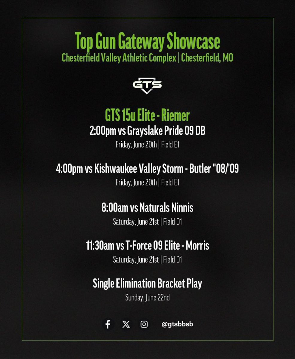 We will be in Chesterfield, MO this weekend starting Friday at 2 and 4pm!

Went 3-1 last weekend and ready to keep it going!