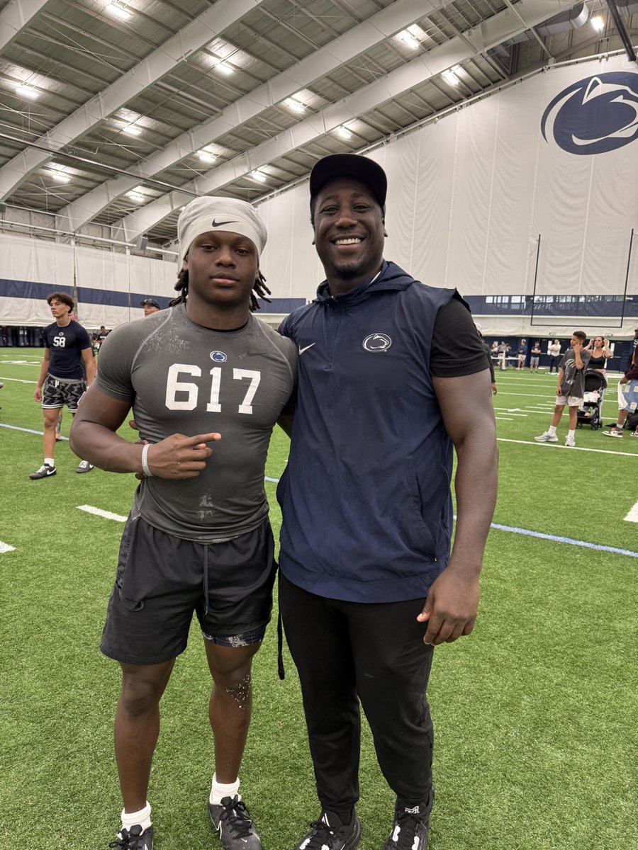 thekidromee's tweet image. Thank you @PennStateFball for letting me compete at the camp @CoachTrautFB @StanDrayton_ @CoachCBW @CoachTrautFB @HermitsFootball @kevinquinn74 @GoMVB @Coach_DLaws @rickymremax @RivalsFriedman @RivalsRichie @PrepRedzoneNJ