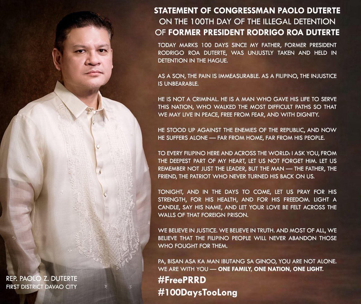 fierceLady08's tweet photo. #BringHimHome 🇵🇭👊🏻

D U T E R T E   PARIN HANGGANG DULO! https://t.co/HgOnXGepIx