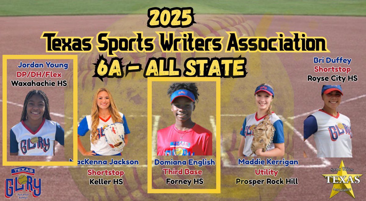 Jordan Young (‘27) &amp; Domiana English (‘27) are named to 2025 TWSA 6A All-State
