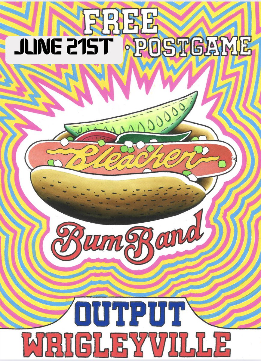 Thought this would be a good time to mention that Bleacher Bum Band is playing after Saturdays #Cubs game. FREE!