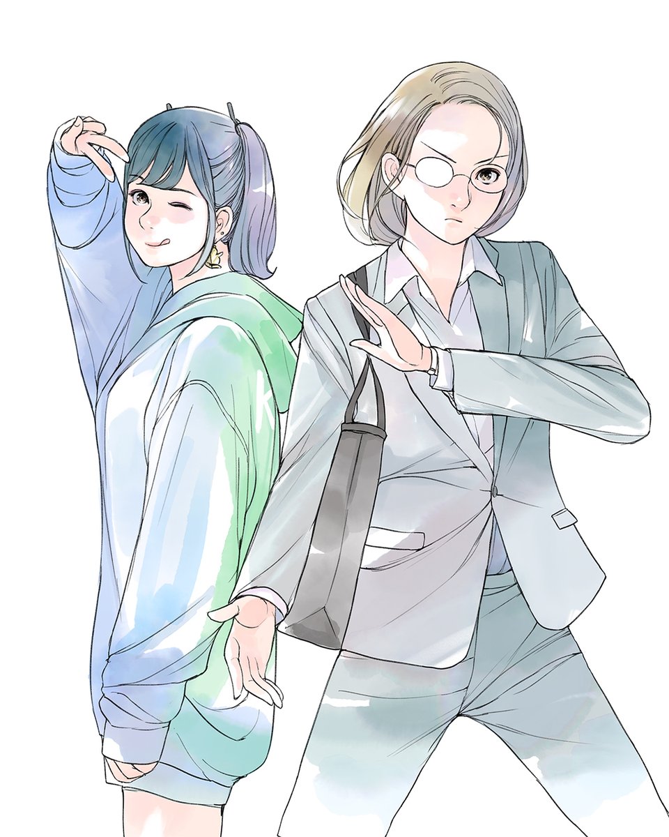 「久しぶりにカラー描いたら面白くて落書きが捗ります #鎌倉市腰越ふたりぐらし1巻は」|よしだ（旅館の朝食）のイラスト