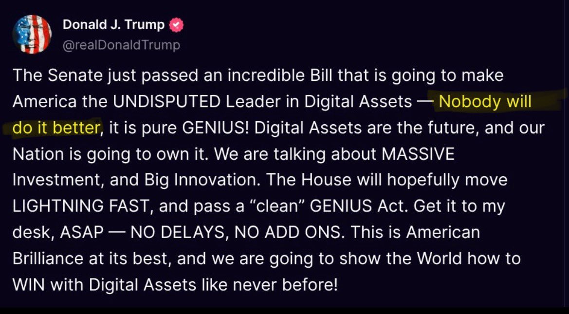 CryptoDGenerate's tweet photo. Trump said it himself “Nobody will do it better” $nobody @nobody https://t.co/KPCNwfc056