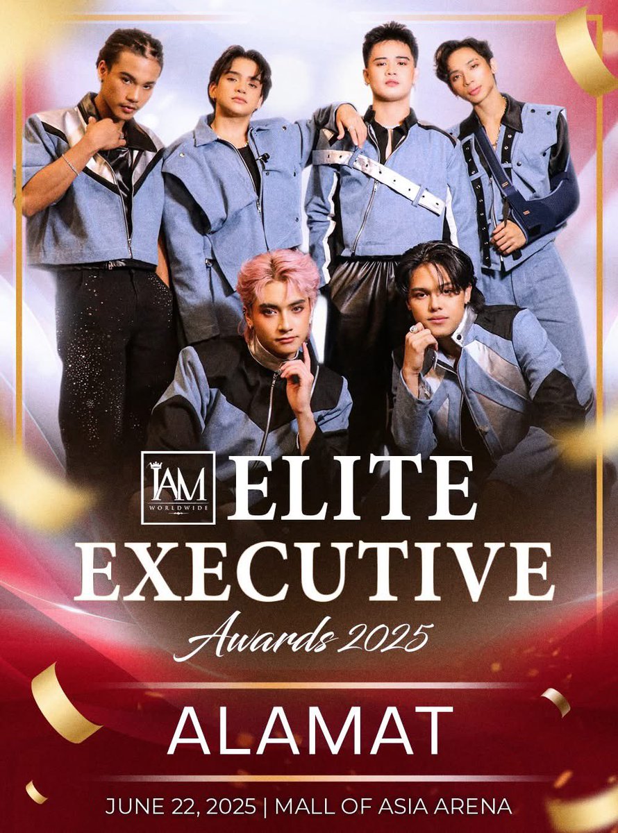 NAGILIW's tweet photo. [📣] 250618

Nantikan ALAMAT yang akan tampil di IAM Worldwide Elite Executive Awards 2025! ✨

📍: Mall of Asia Arena
📆: 22 Juni 2025

#ALAMAT #IAMWORLDWIDE #AgentsOfHope #HOMEofHOPE https://t.co/ktK1Y25Au0