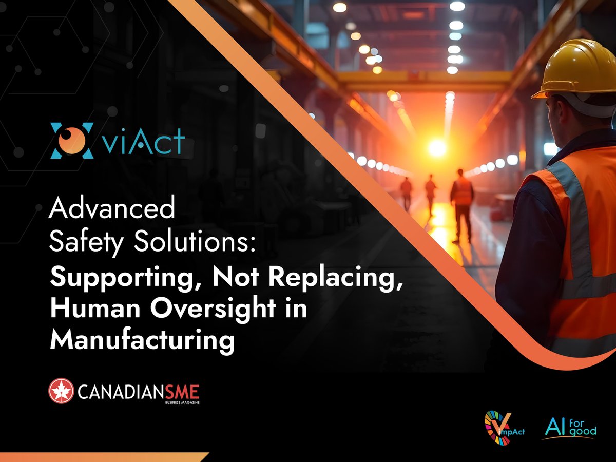 🚨 Feature Alert! 

Gary Ng, CEO of viAct, shares insights in <a href="/canadian_sme/">CanadianSME Small Business Magazine</a> on how AI supports, not replaces, human safety in manufacturing. ⚙️👷‍♂️🤖

✅ Faster decisions
✅ Smarter oversight
✅ Safer workplaces

Read More🔗 canadiansme.ca/advanced-safet…

#VideoAnalytics #Manufacturing