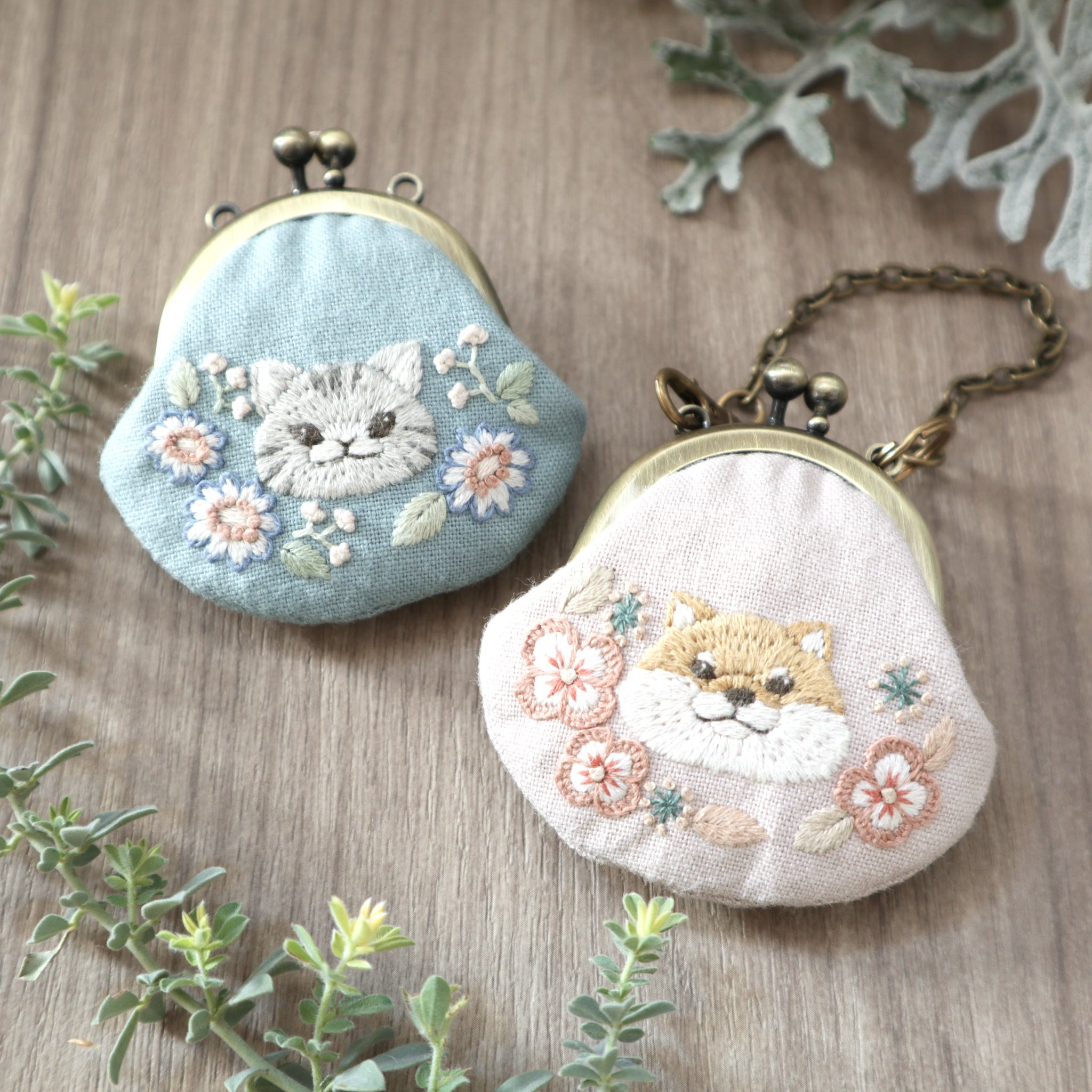 アンティークキルト＆アニマル刺繍フレーム·͜· ♡ アンティークキルト＆アニマル刺繍フレーム·͜· ♡ アンティーク