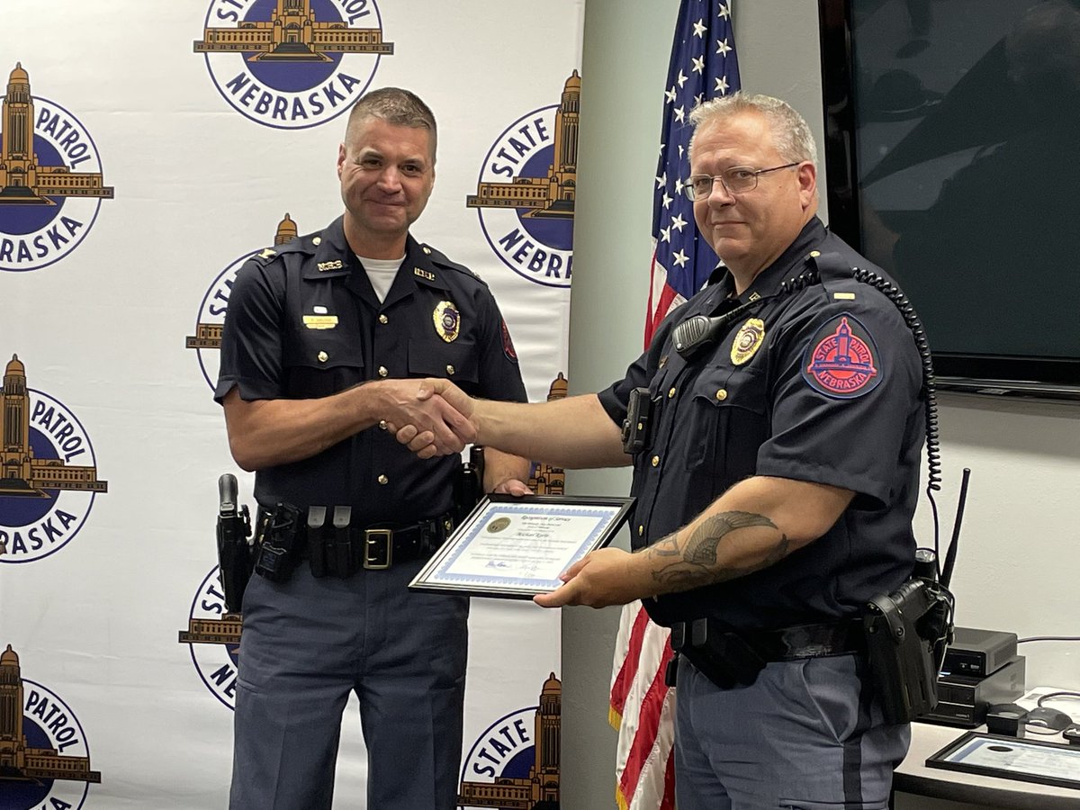Special day in <a href="/NSP_TroopC/">NSP Troop C</a>! <a href="/ColonelWaughNSP/">Colonel Bryan Waugh</a> made a visit to recognize several Troopers and Investigators for exceptional work. He also presented 30 years of service awards to Lt. Korte and Inv. Dart!