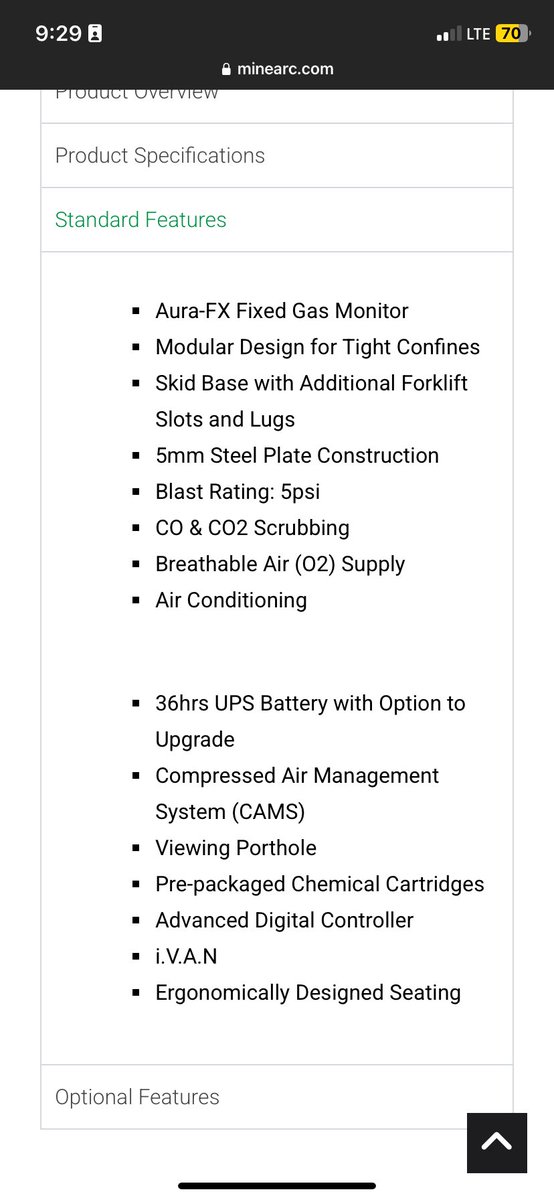 realPeterColvin's tweet photo. @minearcsystems Quite the features list https://t.co/8eVzJrhYI1