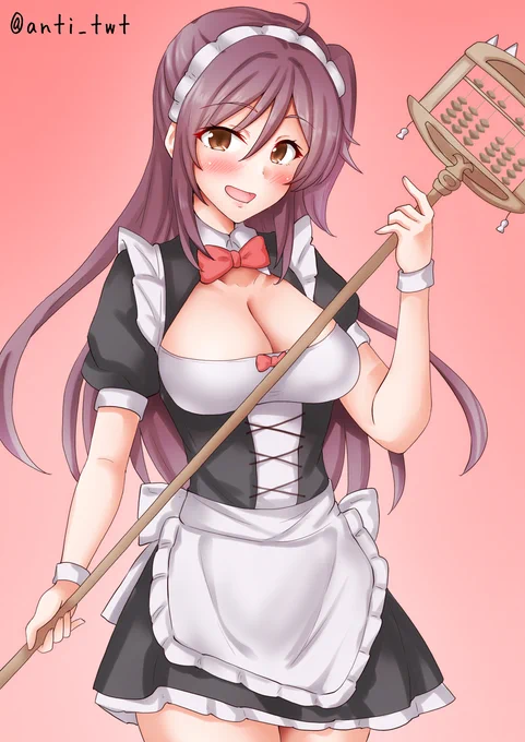メイド萩風 #艦これ版深夜の真剣お絵描き60分一本勝負 #艦これ版真剣お絵描き60分一本勝負_20250618