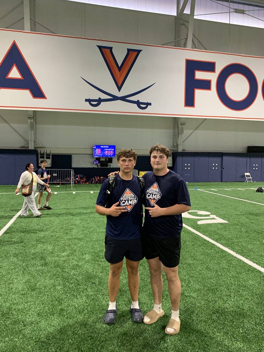 Nate wilson (@nate_wilson_54) on Twitter photo Had an awesome time competing at the UVA camp tonight and grateful to be coached and tipped by <a href="/UVACoachAshford/">Patrick Ashford</a> and <a href="/8Jrogers/">John Rogers</a>
And grateful to hear <a href="/Coach_TElliott/">Tony Elliott</a> speak to us and letting his players give us tips. <a href="/nmoss_25/">Noah Moss 2026 QB</a> Had an awesome time competing at the UVA camp tonight and grateful to be coached and tipped by <a href="/UVACoachAshford/">Patrick Ashford</a> and <a href="/8Jrogers/">John Rogers</a>
And grateful to hear <a href="/Coach_TElliott/">Tony Elliott</a> speak to us and letting his players give us tips. <a href="/nmoss_25/">Noah Moss 2026 QB</a>