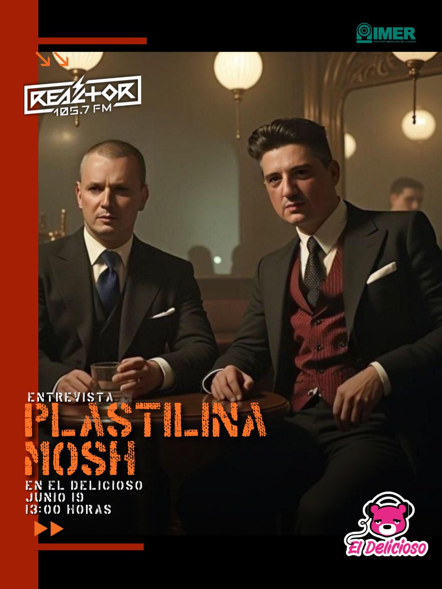 #Entrevista 🎙 <a href="/plastilinamosh/">Plastilina Mosh</a>  en entrevista en #ElDelicioso105

👉Jueves 19 de junio, 13:00 horas