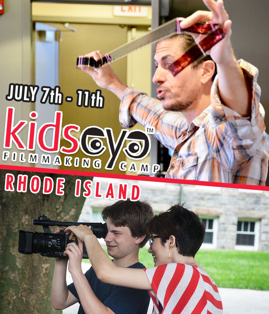 Give your child the chance to shine this summer at the KidsEye Summer Filmmaking Camp! A ONE OF A KIND, hands on experience for aspiring young storytellers! Now in its 27th year, this FIVE DAY CAMP at Rhode Island College! ages 8-17 : vivenu.com/event/kidseye-…