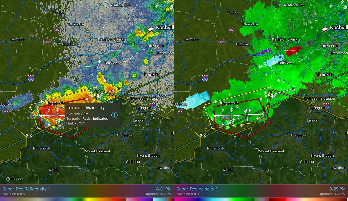 MaddieWeather's tweet photo. TORNADO WARNING: If you are in #LewisTN, #MauryTN, or #HickmanTN, get to your safe place now! This previous tornado warned storm has spun back up and tightened! This will be heading in the direction of #NewHopeTN and #SpringHillTN soon! Stay tuned!
#tornadowarning https://t.co/7SXizhJzA3