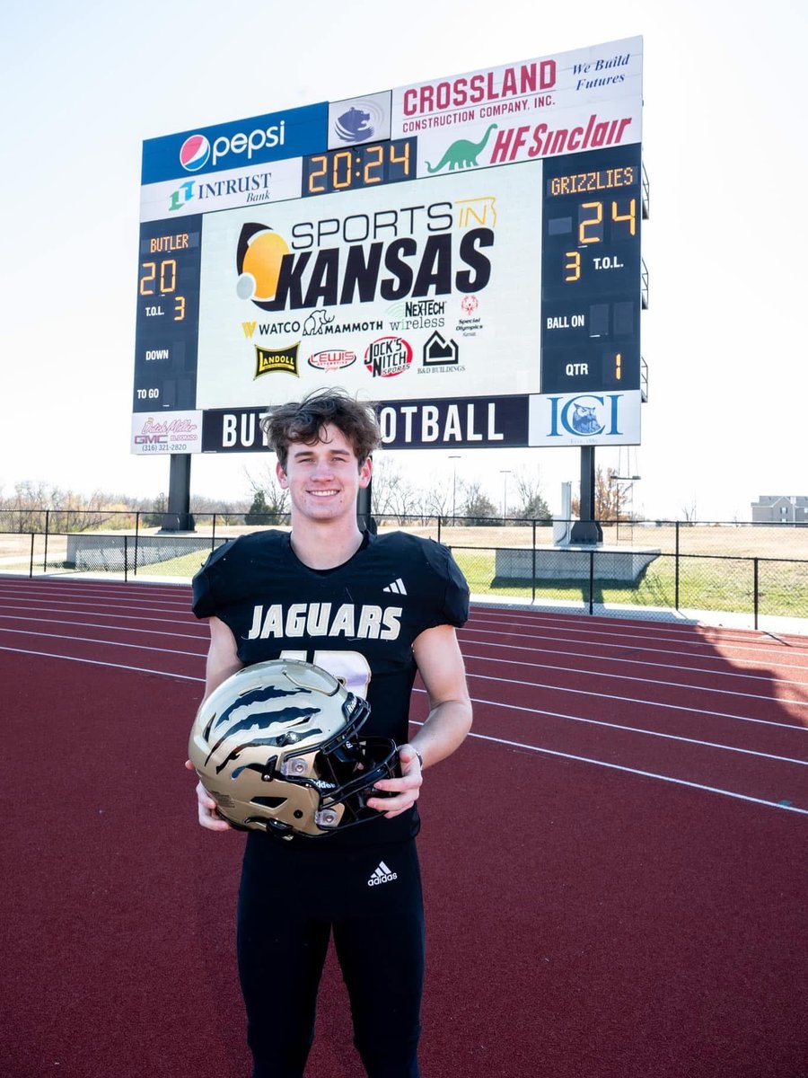 sportsinkansas's tweet image. Shrine Bowl Player Spotlight: Jace Adler from Andover Central will be playing DB for the West Side All-Star squad on Saturday, wearing #12. Adler stands at 6’2 193 pounds and played both safety and wide receiver for the Jaguars. He was a key contributor to Andover Central’s 12-1…