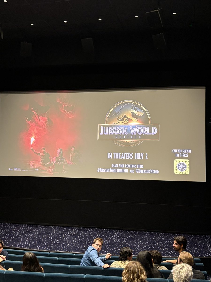 maudegarrett's tweet image. Watching @JurassicWorld! Will let you know if it’s good 

@UniversalPics