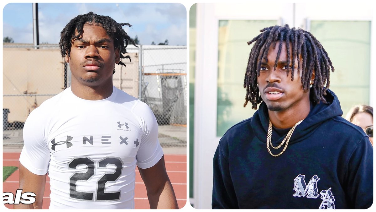 Dave Keefer (@davekeefer) on Twitter photo Recruiting Rumor Mill: Latest chatter from huge June visits.
Click here: bit.ly/3ZD0scl
USC may have taken the lead for RB Jaxsen Stokes (L) (Sierra Canyon) and many new teams are after CB Duvay Williams (R) (Serra).
<a href="/JaxsenStokes/">Jaxsen Stokes 27’</a> <a href="/DuvayAllday/">Duvay Williams</a> <a href="/SierraCanyonFB/">Sierra Canyon FBall</a> Recruiting Rumor Mill: Latest chatter from huge June visits.
Click here: bit.ly/3ZD0scl
USC may have taken the lead for RB Jaxsen Stokes (L) (Sierra Canyon) and many new teams are after CB Duvay Williams (R) (Serra).
<a href="/JaxsenStokes/">Jaxsen Stokes 27’</a> <a href="/DuvayAllday/">Duvay Williams</a> <a href="/SierraCanyonFB/">Sierra Canyon FBall</a>