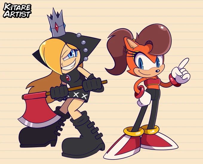 Scrapped Gals #wapeach #tiaraboobowski #SonicTheHedgehog
