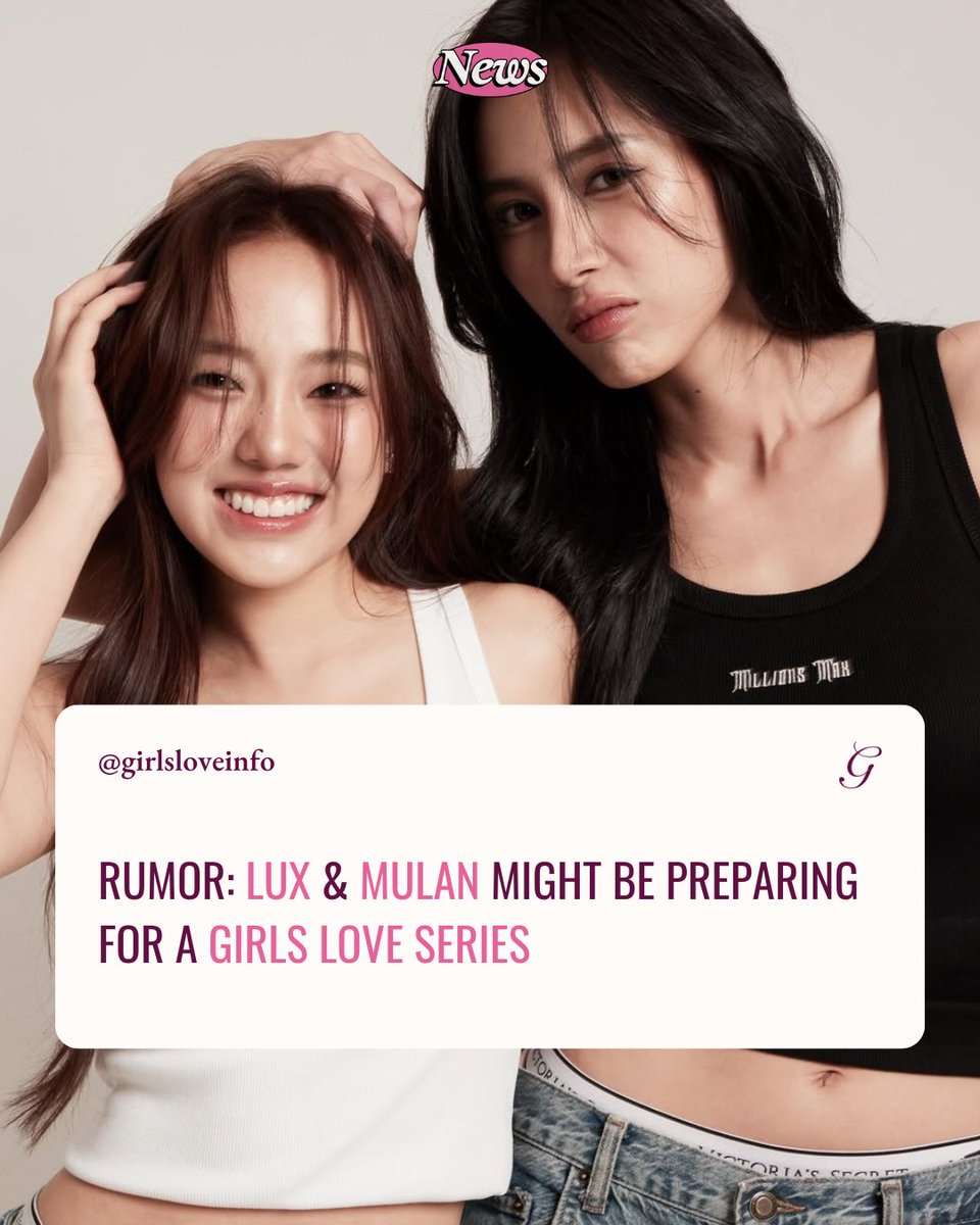 girlsloveinfo's tweet image. Rumor alert 🚨

Looks like #LuxMulan might be working on a #GirlsLove series together! 🥹

Wanna know why ? Check my detective work &amp;amp; all the clues in today’s Instagram post! 🕵🏻‍♀️ instagram.com/girlsloveinfo

[@Luxsulaxx | @mulansssss]